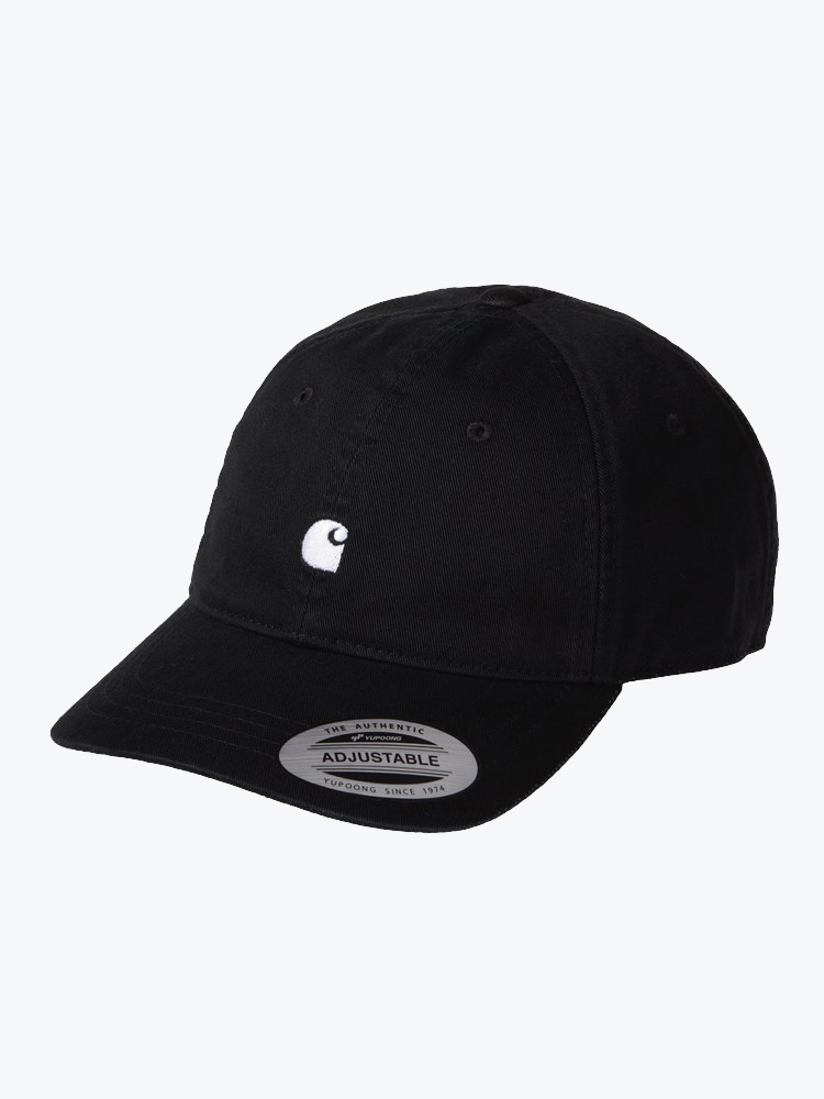 Carhartt WIP Carhartt WIP - Madison Logo Cap Black / White - Petten - Unisex Zwart Petten