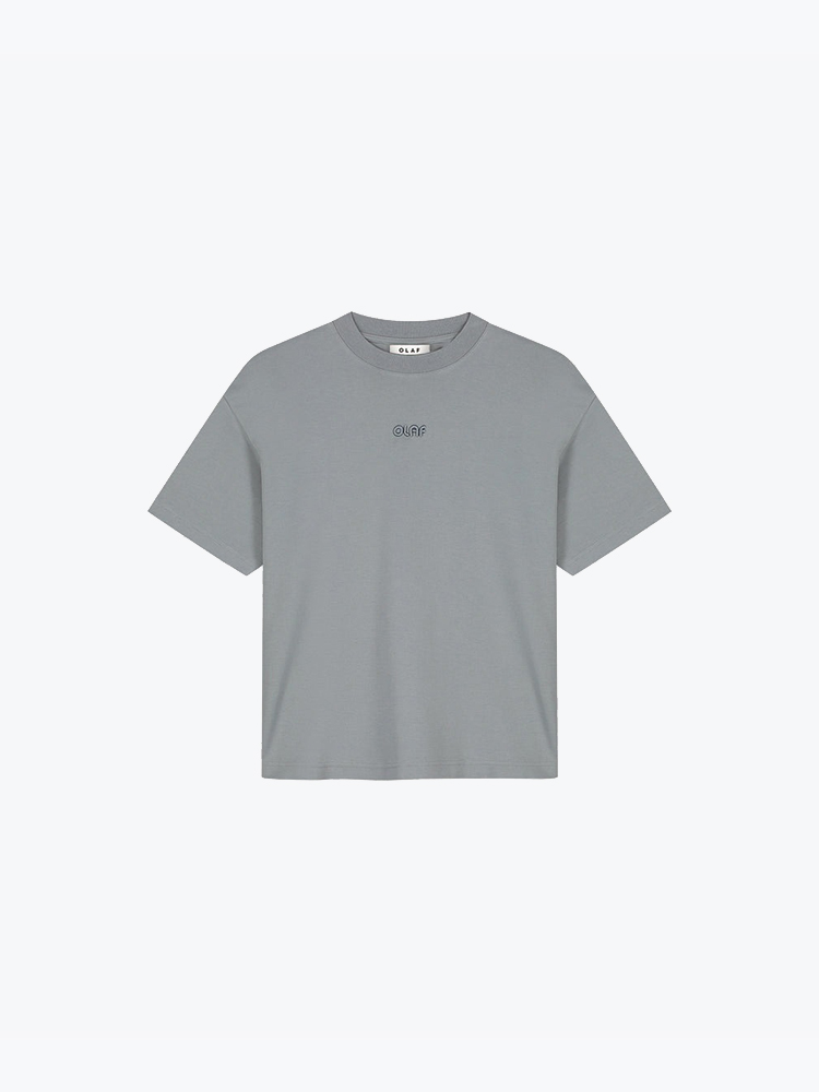OLAF Olaf - Retro Logo Boxy Tee Tradewinds - T-Shirts - Dames Multi T-shirts