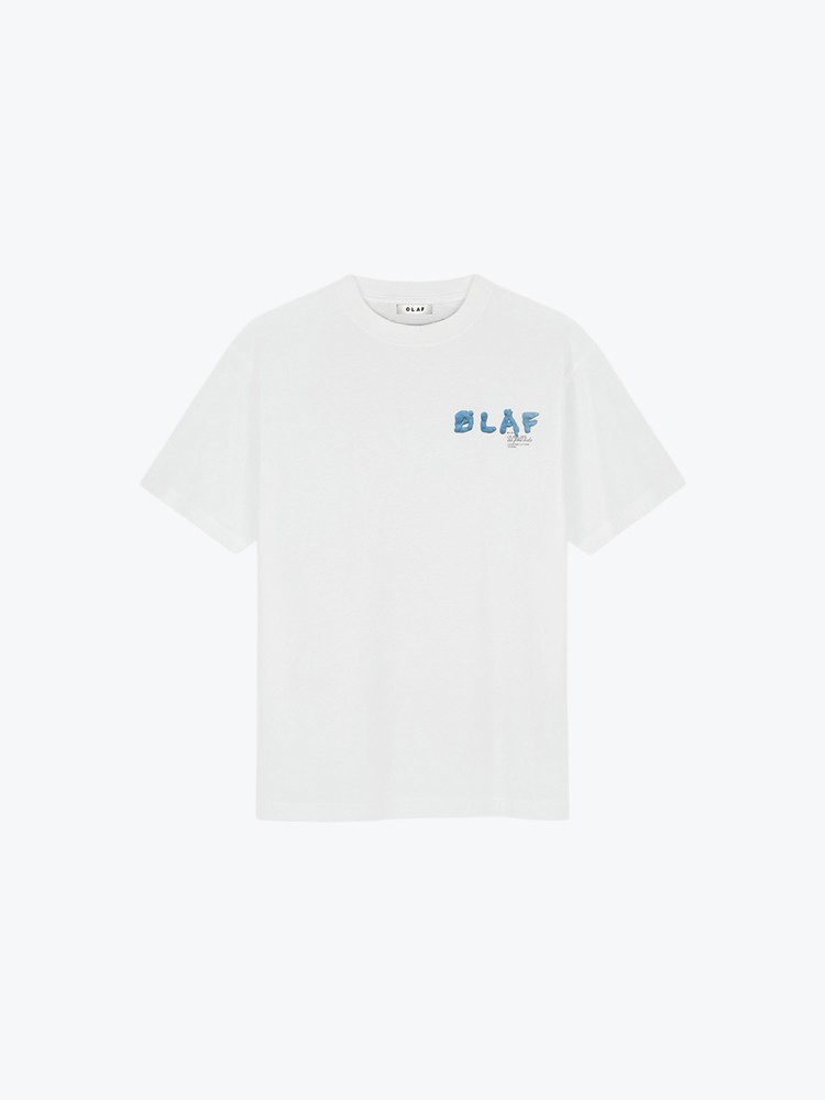 OLAF Olaf - Paint Olaf Tee Optical White - T-Shirts - Heren Wit T-Shirts
