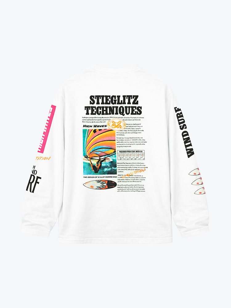 Stieglitz Stieglitz - Monica Wide Skate Longsleeve White - T-Shirts - Dames Wit T-shirts