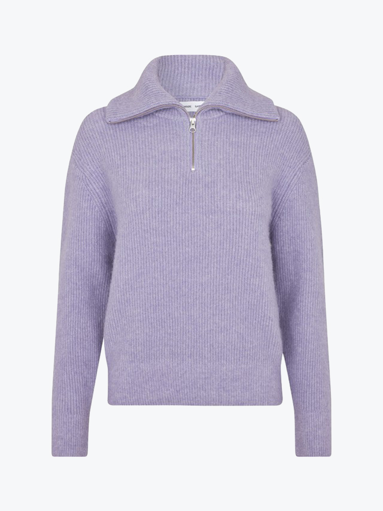 Samsoe Samsoe Samsoe Samsoe - Saanour Hz Sweater 7355 Wisteria - Truien - Dames Paars Truien