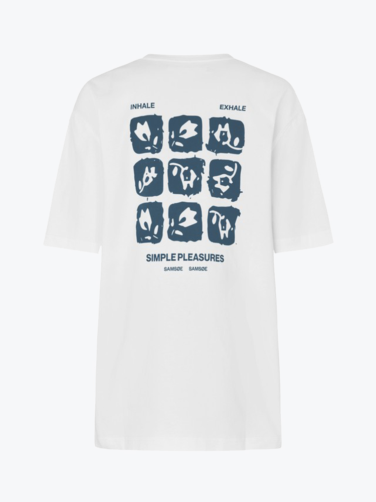 Samsoe Samsoe Samsoe Samsoe - Sacohen T-shirt Blue Stamp - T-Shirts - Heren Blauw T-Shirts