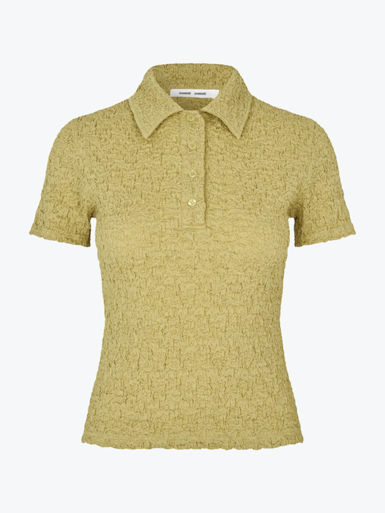 Samsoe Samsoe Samsoe Samsoe - Sadaisy Ss Polo Sage Green - T-Shirts - Dames Groen T-shirts