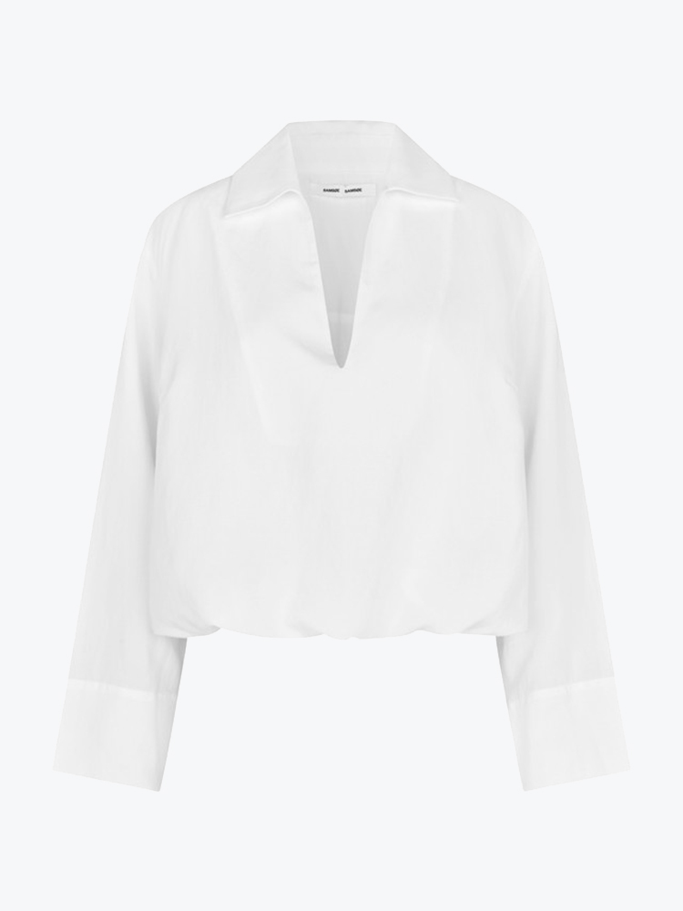 Samsoe Samsoe Samsoe Samsoe - Sadaphne Shirt White - Blouses - Dames Wit Blouses