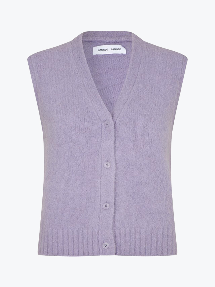 Samsoe Samsoe Samsoe Samsoe - Sajeanne Vest 15425 Wisteria - Vesten - Dames Paars Vesten