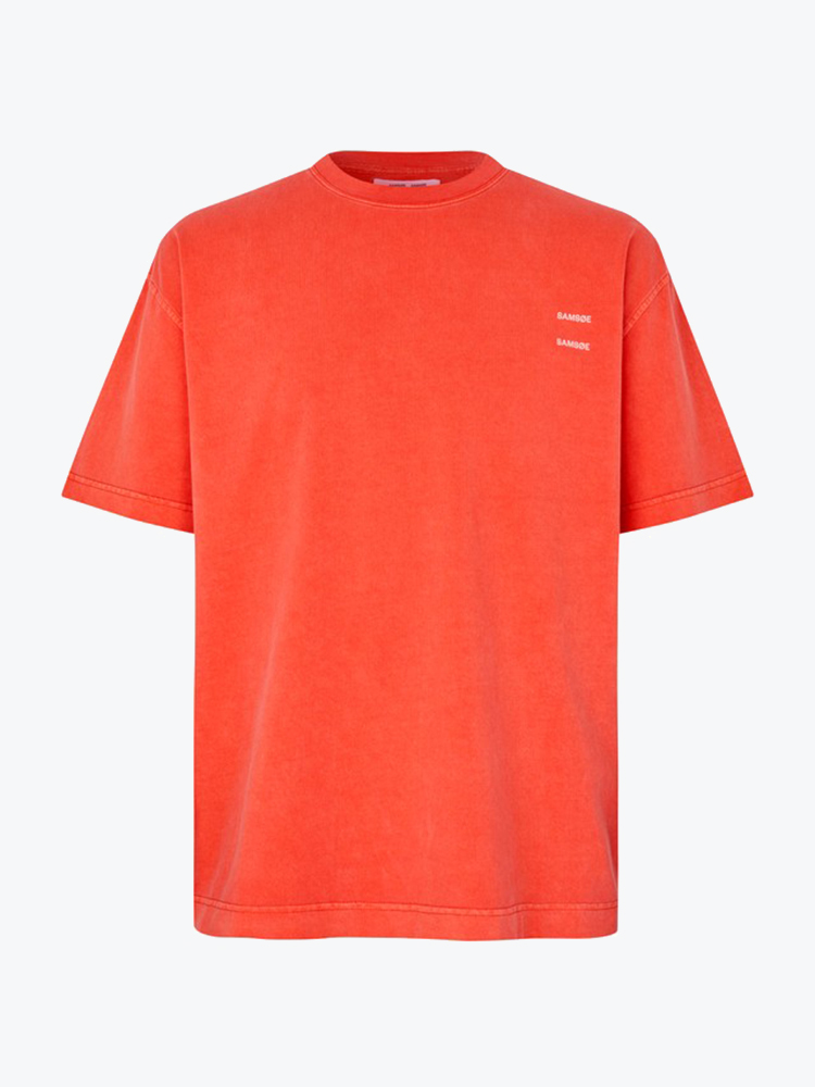 Samsoe Samsoe Samsoe Samsoe - Sajoel T-shirt Aurora Red - T-Shirts - Heren Rood T-Shirts