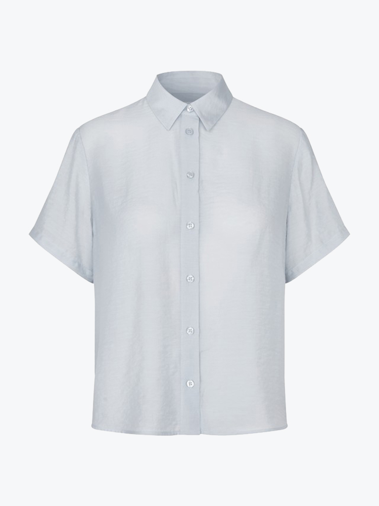 Samsoe Samsoe Samsoe Samsoe - Samina Np Shirt Gray Dawn - Blouses - Dames Grijs Blouses