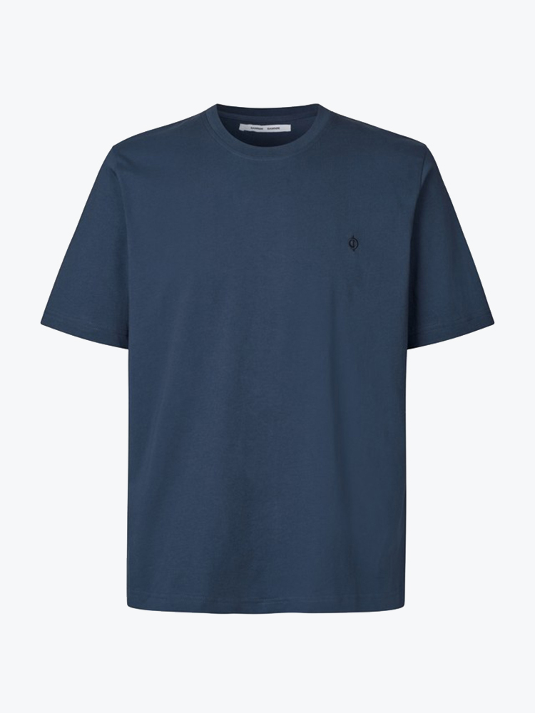 Samsoe Samsoe Samsoe Samsoe - Saotto T-shirt Insignia Blue - T-Shirts - Heren Blayw T-Shirts
