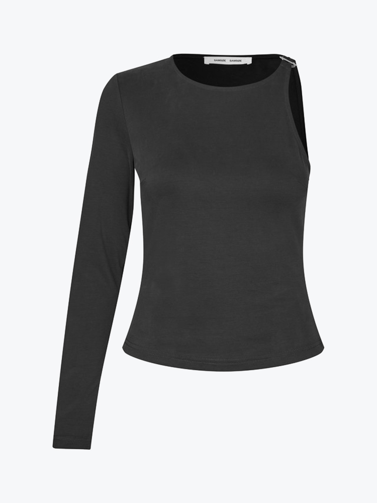 Samsoe Samsoe Samsoe Samsoe - Sasusanna Top Black - Blouses - Dames Zwart Blouses