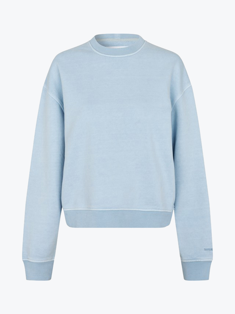Samsoe Samsoe Samsoe Samsoe - Savan Sweat 15697 Cashmere Blue Pigment - Truien - Dames Blauw Truien