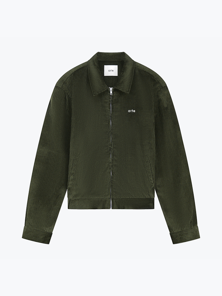 Arte Antwerp Arte Antwerp - Corduroy Jacket Green - Jassen - Heren Groen Jassen