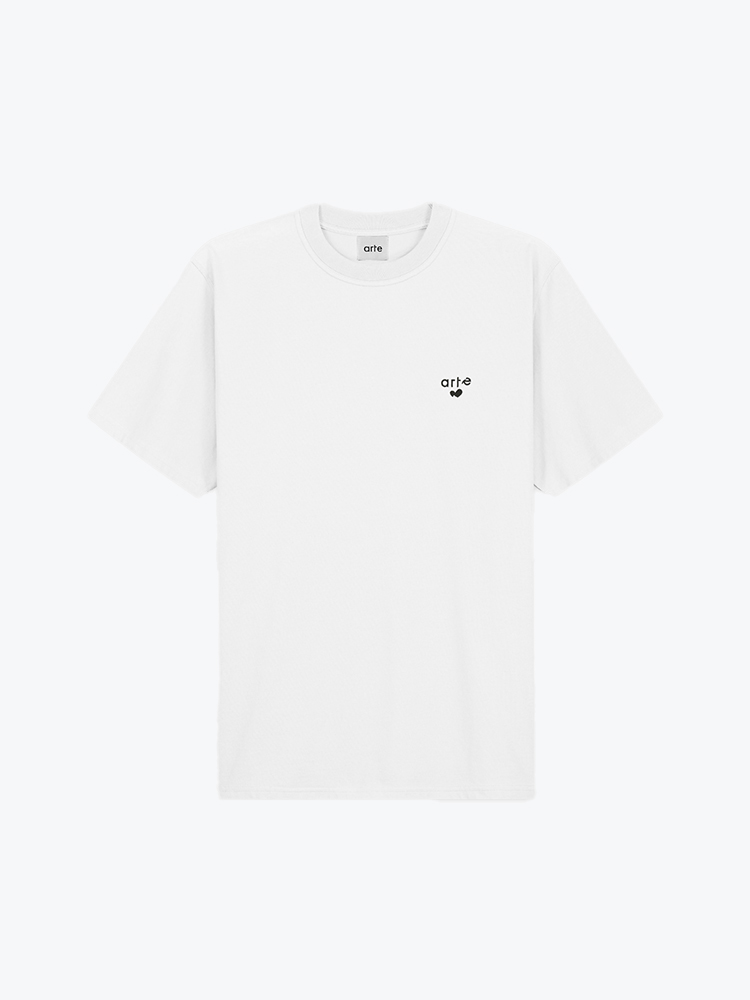 Arte Antwerp Arte Antwerp - Heart Logo T-shirt White - T-Shirts - Heren Wit T-Shirts