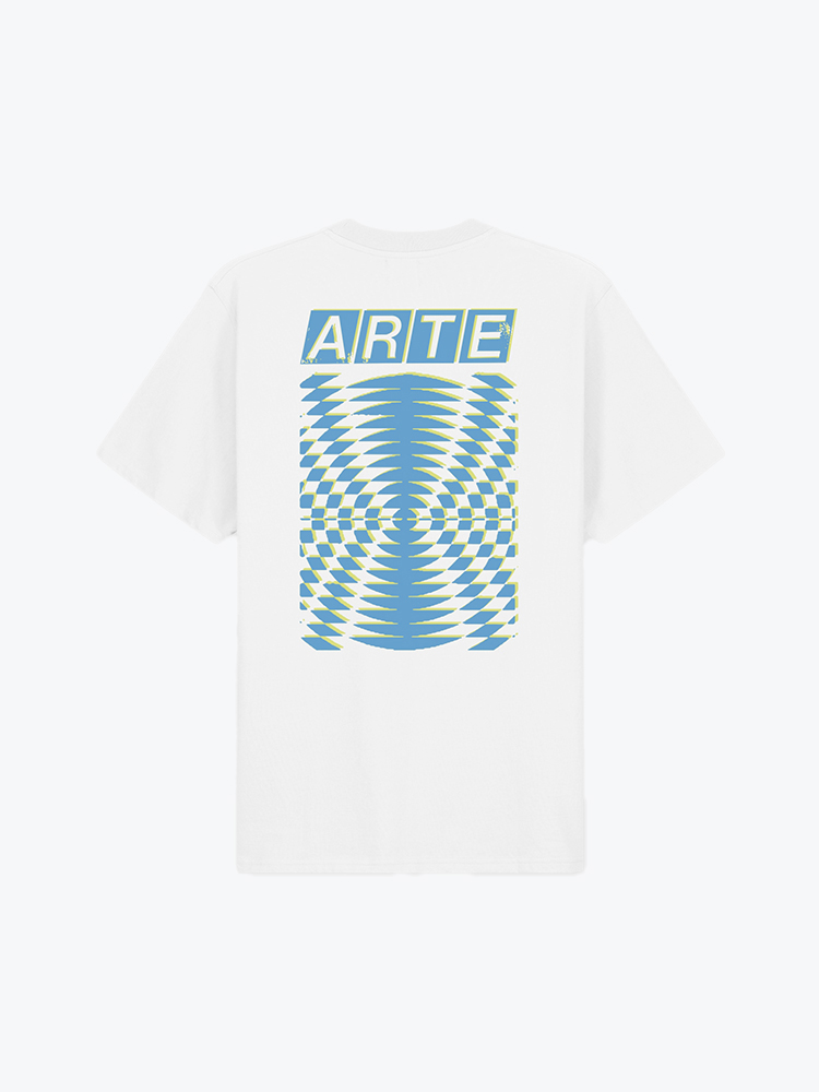 Arte Antwerp Arte Antwerp - Abstract Back Print T-shirt White - T-Shirts - Heren Wit T-Shirts