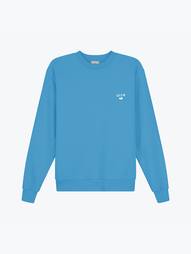 Arte Antwerp Arte Antwerp - Heart Logo Crewneck Blue - Truien - Heren Blauw Truien