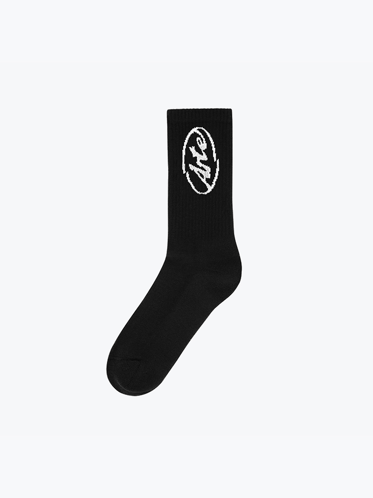 Arte Antwerp Arte Antwerp - Circle Logo Socks Black - Sokken - Unisex Zwart Sokken