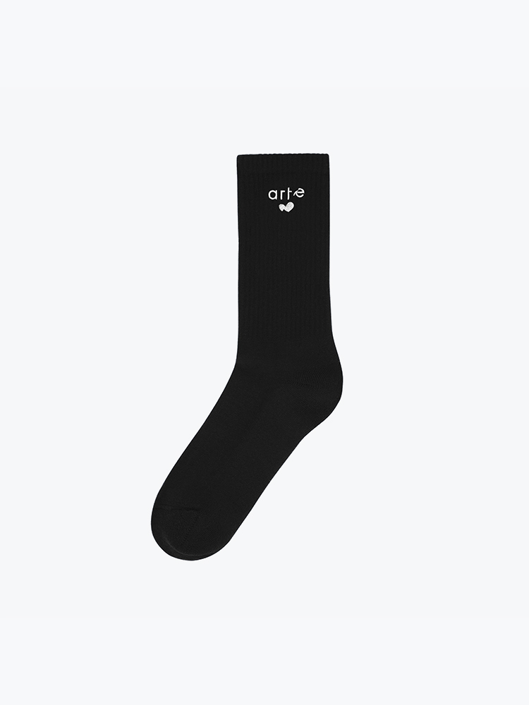 Arte Antwerp Arte Antwerp - Heart Logo Socks Black - Sokken - Unisex Zwart Sokken