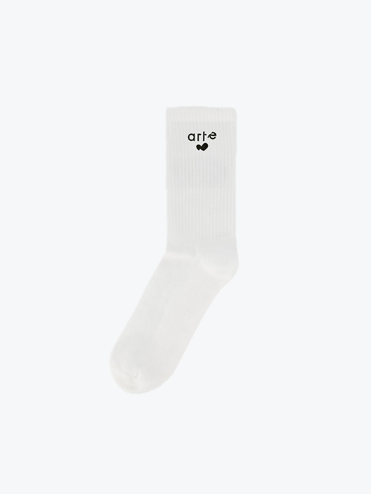 Arte Antwerp Arte Antwerp - Heart Logo Socks White - Sokken - Unisex Wit Sokken