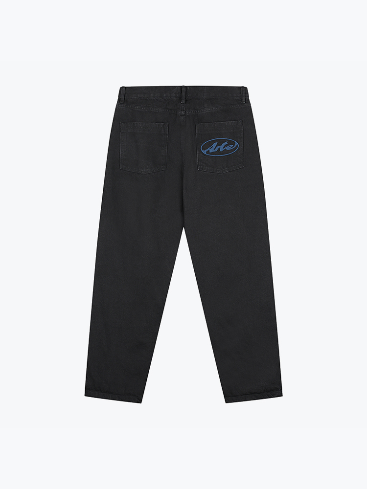 Arte Antwerp Arte Antwerp - Circle Logo Pocket Pants Black - Broeken - Heren Zwart Broeken