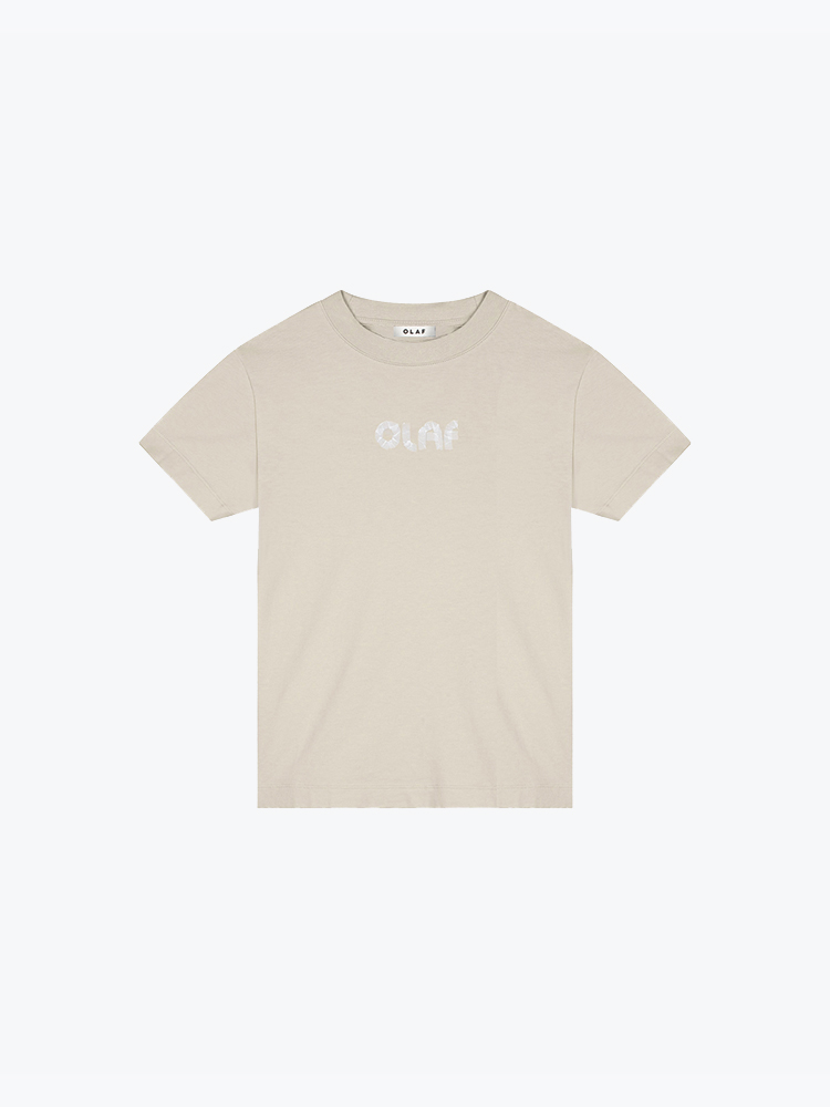 OLAF Olaf - Olaf Tape Baby Tee Cement - T-Shirts - Dames Grijs T-shirts