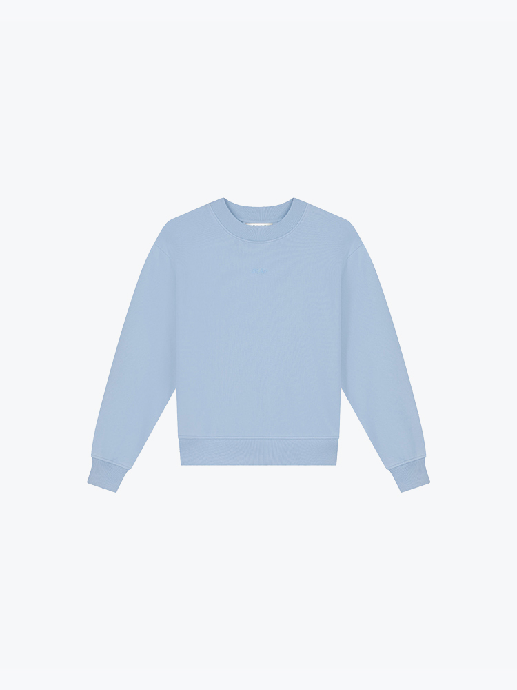 OLAF Olaf - Essential Washed Crewneck Open Air - Truien - Dames Blauw Truien