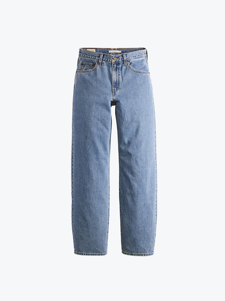 Levi's Levi's - Baggy Dad Own It Stone Med Indigo - Jeans - Dames Blauw Jeans