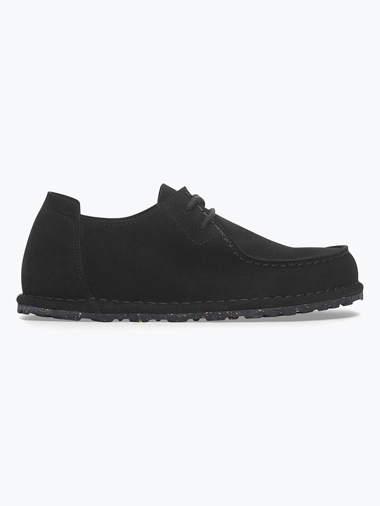Birkenstock Birkenstock - Utti Lace Suede Leather Black - Schoenen - Heren Zwart Schoenen