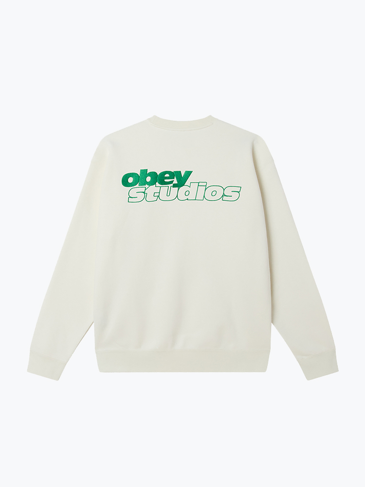 Obey Obey - Obey Tonic Crew Off White - Truien - Heren Wit Truien