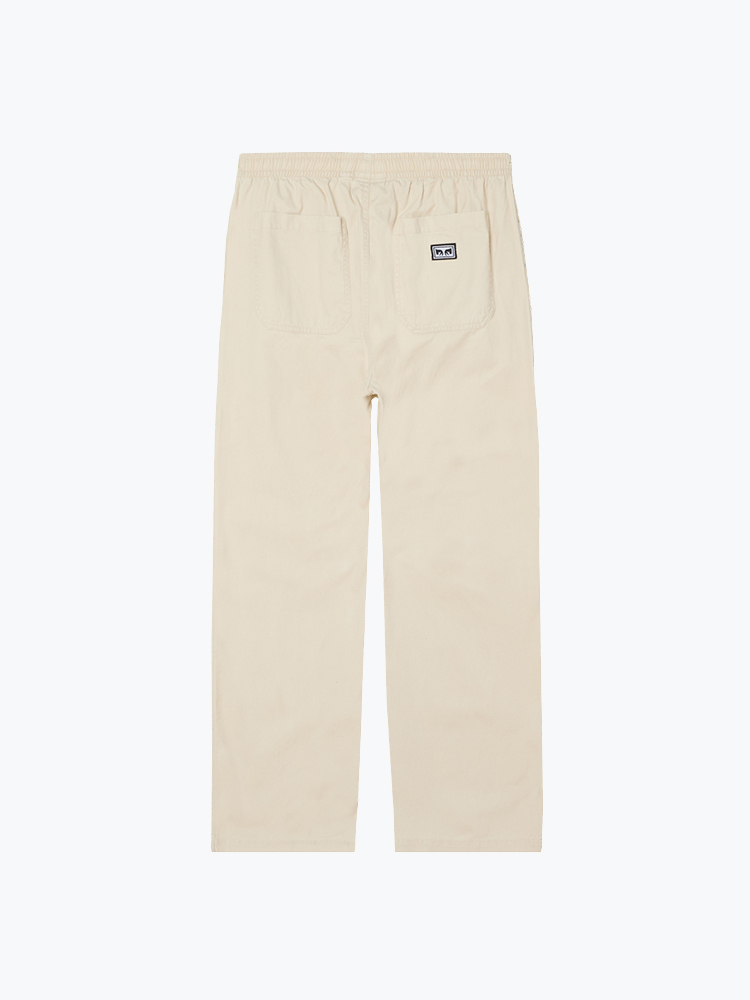 Obey Obey - Theo Easy Pant Birch Faded Wash - Broeken - Heren Rood Broeken