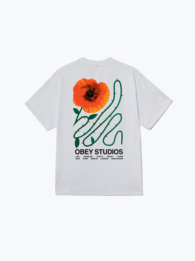 Obey Obey - Obey Moves Of Life White - T-Shirts - Heren Wit T-Shirts