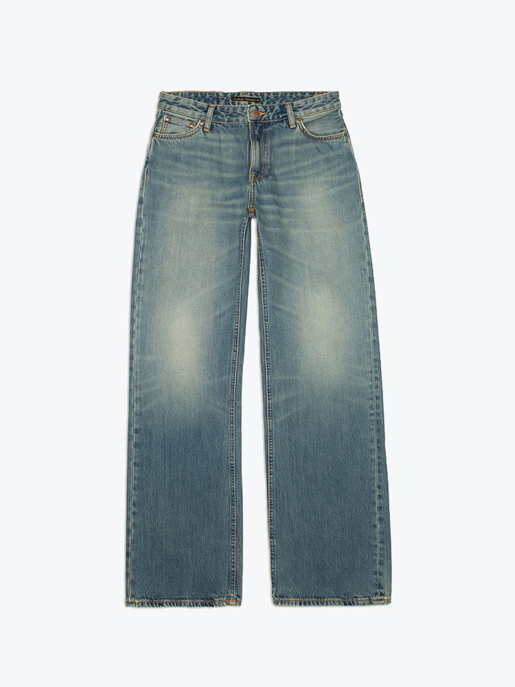 Nudie Jeans Nudie Jeans - Wide Heidi Golden Drift - Jeans - Dames Geel Jeans