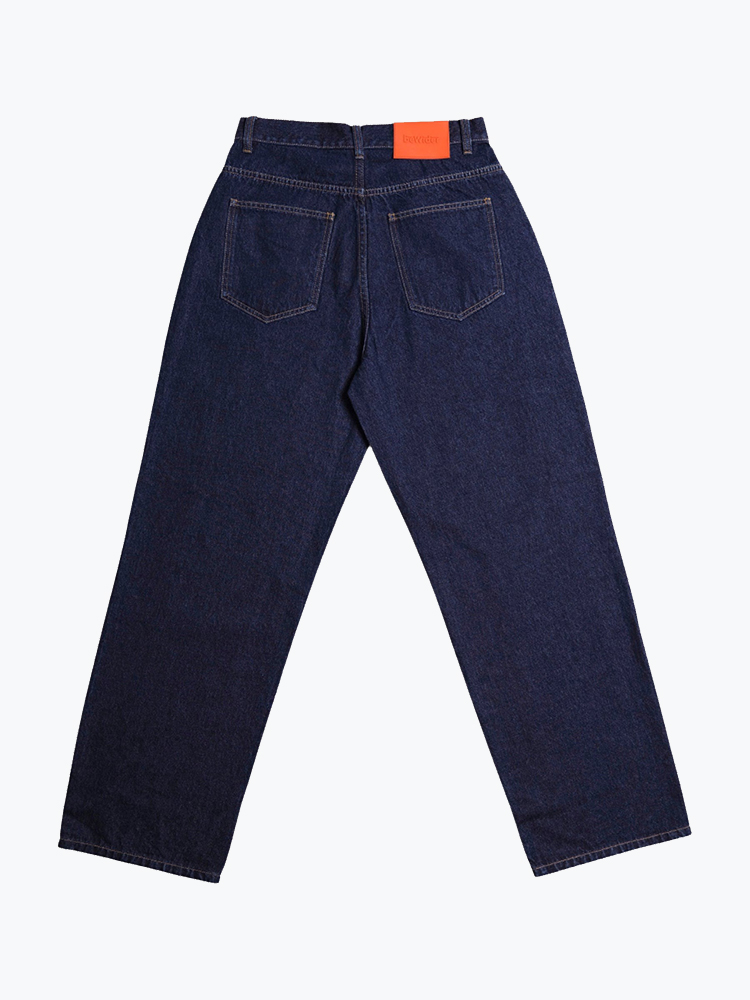 BeWider BeWider - Super loose Dark blue denim - Jeans - Unisex Blauw Jeans