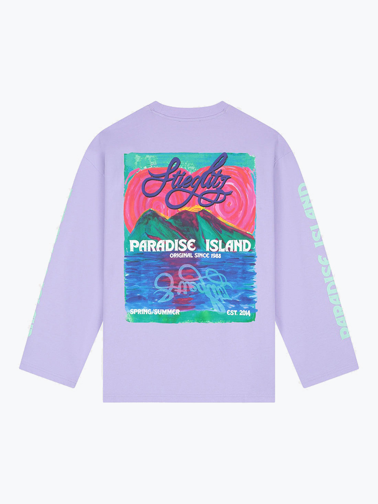 Stieglitz Stieglitz - Fanna Wide Skate Longsleeve Purple - T-Shirts - Dames Paars T-shirts