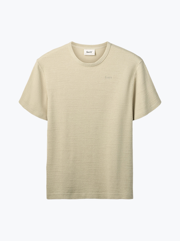 Foret Forét - Fir T-Shirt Chalk - T-Shirts - Heren Grijs T-Shirts