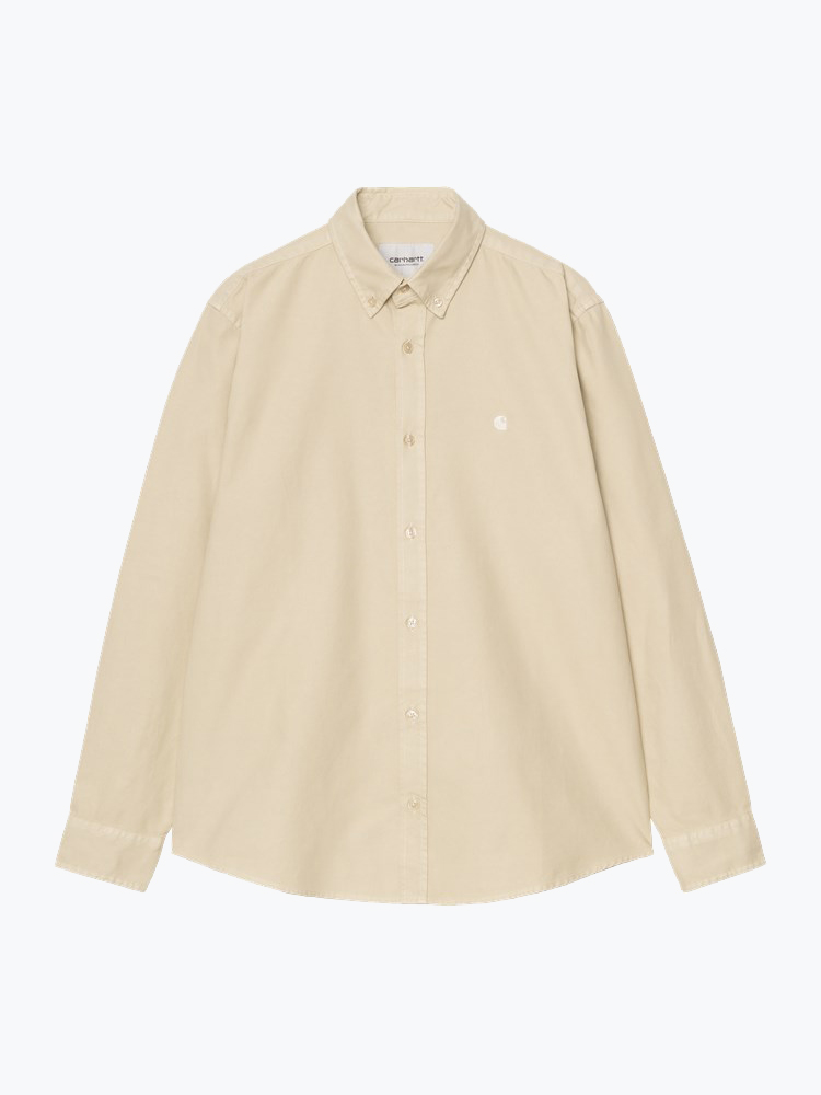 Carhartt WIP Carhartt WIP - L/S Bolton Shirt Barchan - Overhemden - Heren Beige Overhemden