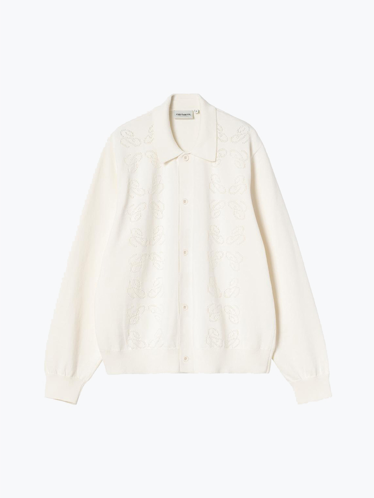 Carhartt WIP Carhartt WIP - W' Signet Cardigan Wax - Vesten - Dames Beige Vesten