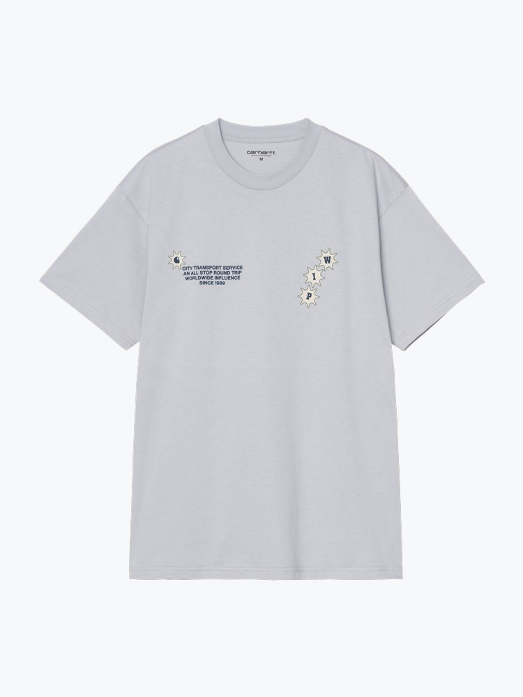 Carhartt WIP Carhartt WIP - S/S C Trip T-Shirt Mirror - T-Shirts - Heren Blauw T-Shirts