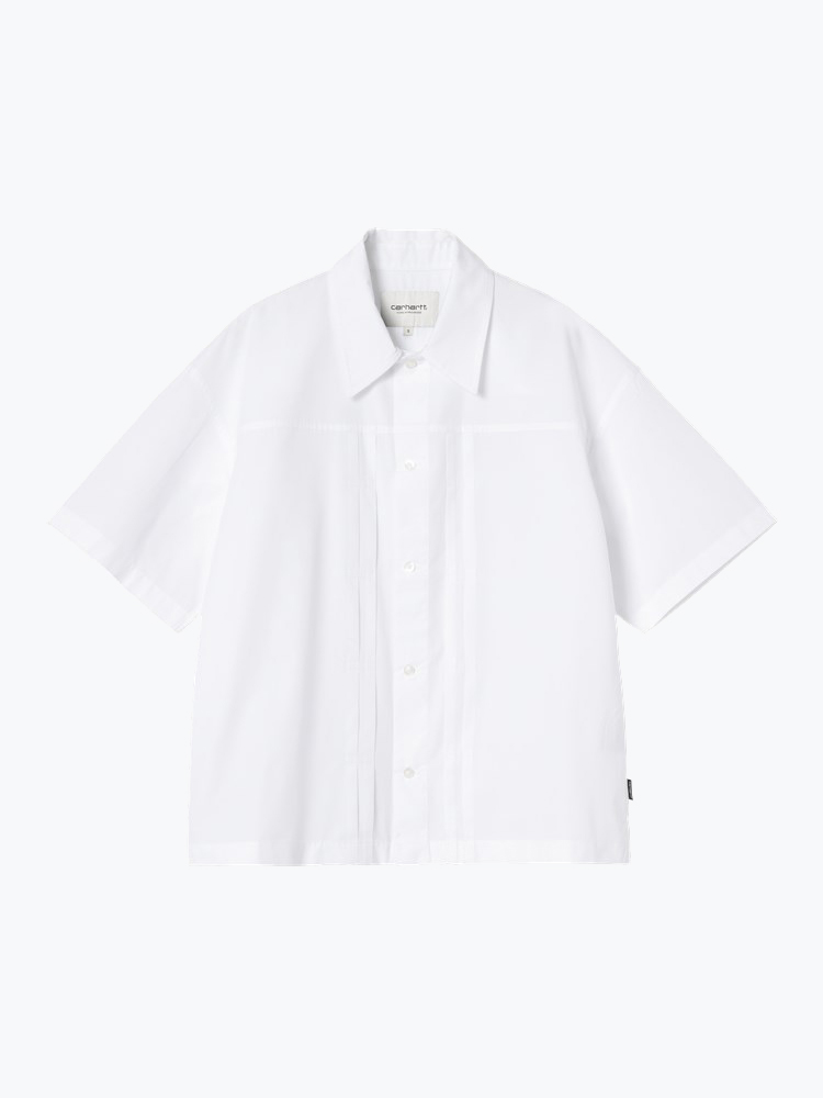 Carhartt WIP Carhartt WIP - W' S/S Belmont Shirt White - Blouses - Dames Wit Blouses