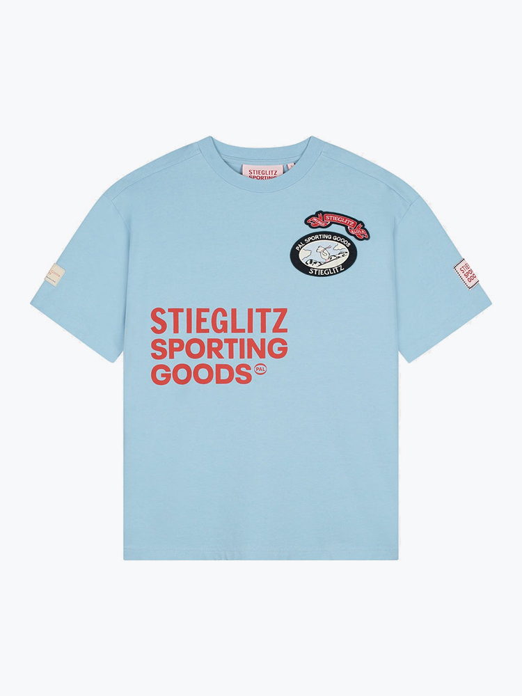 Stieglitz Stieglitz - Jaimey Oversized T-Shirt Blue - T-Shirts - Dames Blauw T-shirts