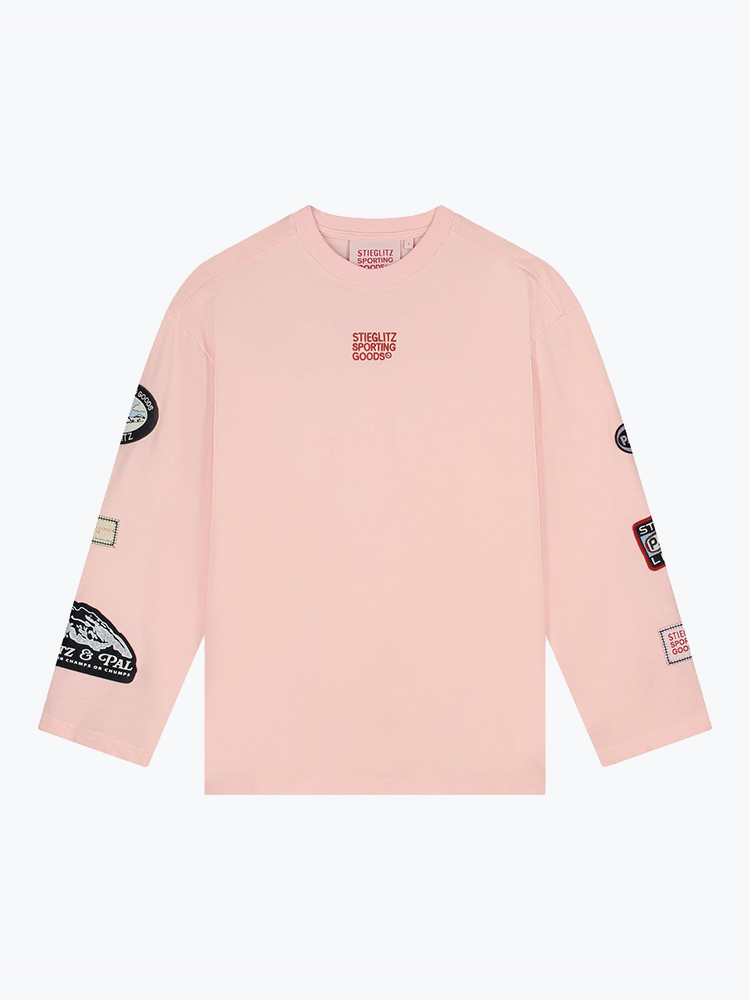 Stieglitz Stieglitz - Julina Wide Skate Longsleeve Pink - T-Shirts - Dames Roze T-shirts