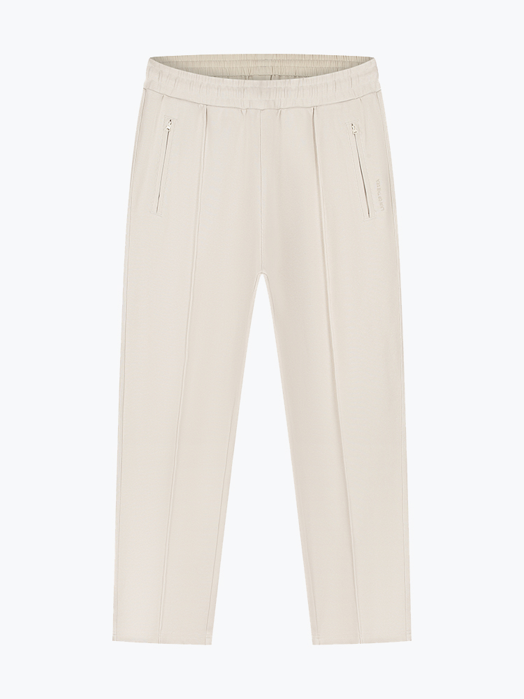 Law Of The Sea Law Of The Sea - Navar Ribbed Sweat Pants Almond Milk - Broeken - Heren Beige Broeken