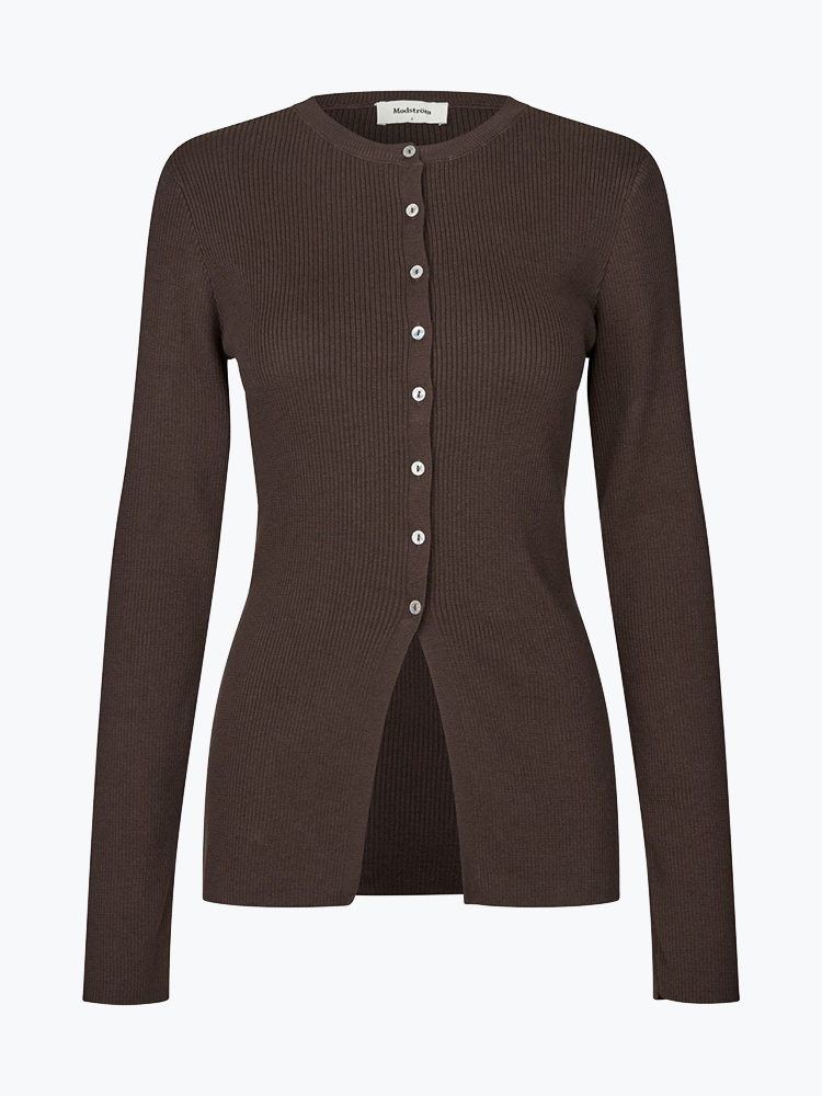 Modström Modstrom - Uvismd cardigan Seal Brown - Vesten - Dames Bruin Vesten