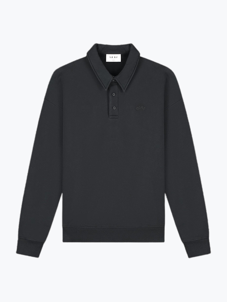 OLAF Olaf - Signature Oversized Polo Black - Truien - Dames Zwart Truien