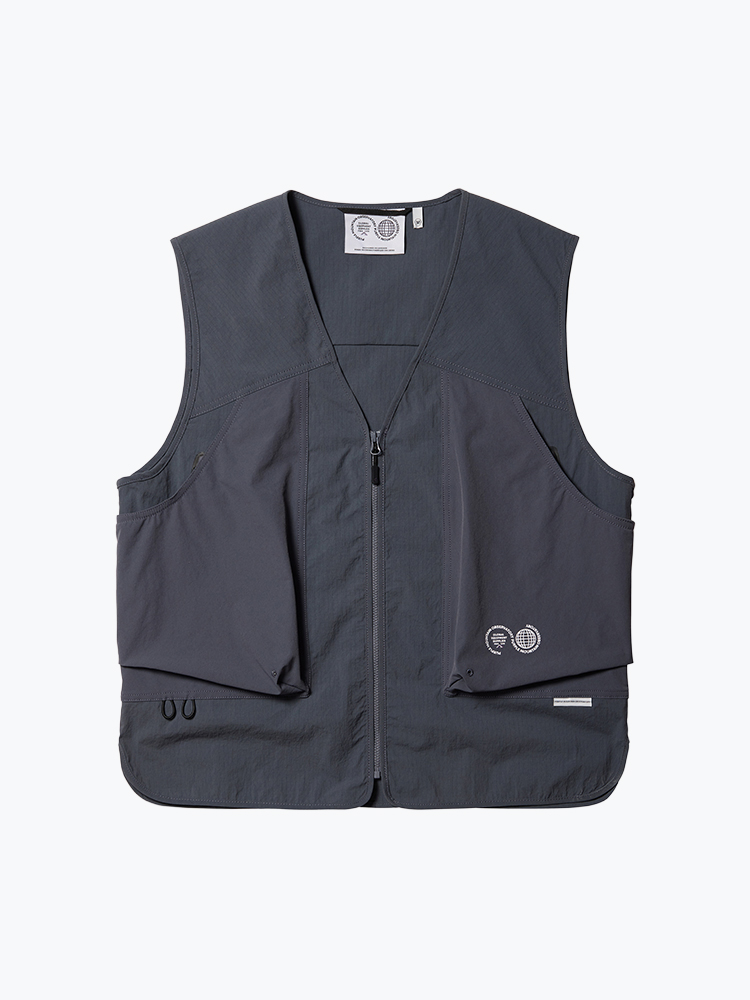 Purple Mountain Observatory Purple Mountain Observatory - Procyon Vest Charcoal - Vesten - Heren Grijs Vesten