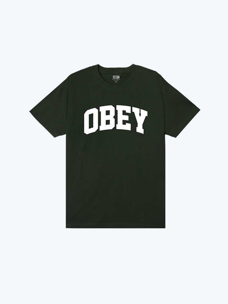 Obey Obey - Obey Collegiate Forest Green - T-Shirts - Heren Groen T-Shirts