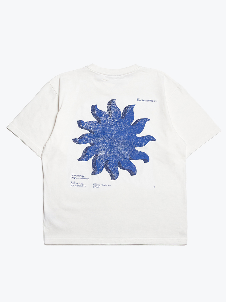 The Savage Report The Savage Report - Sun T-Shirt White - T-Shirts - Heren Wit T-Shirts