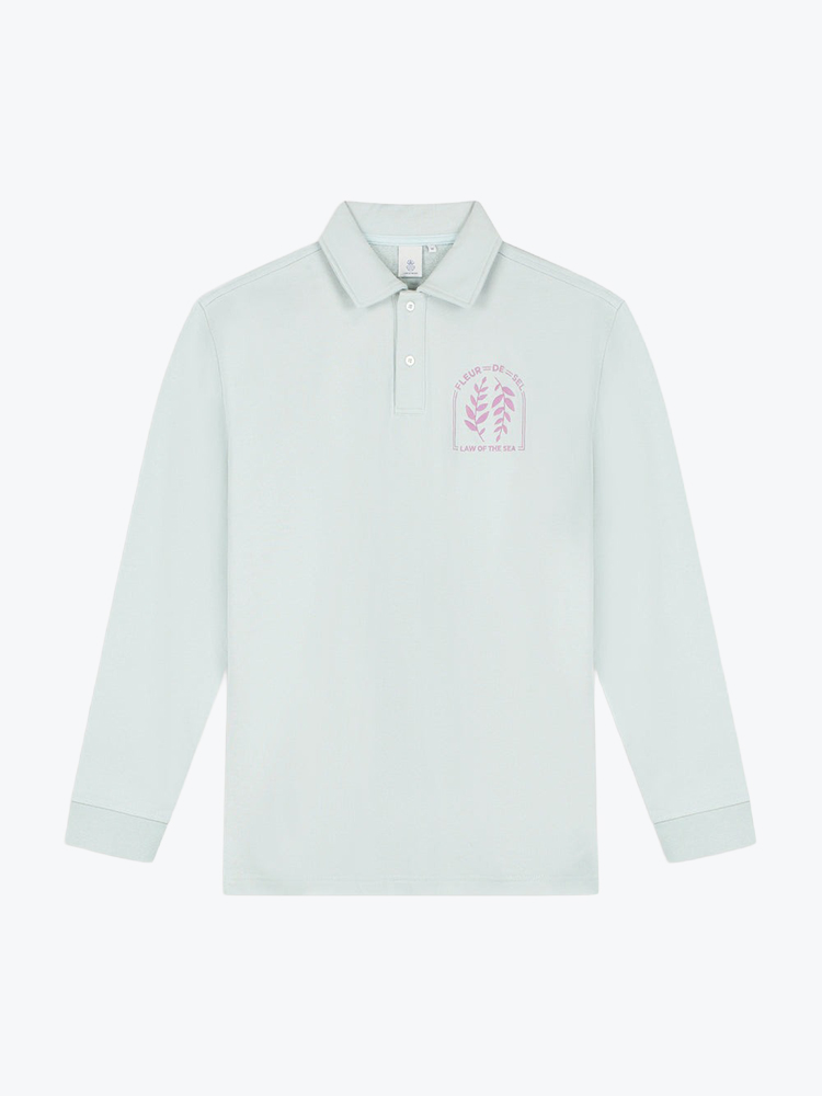 Law Of The Sea Law Of The Sea - Alaric Sweat Polo Mint - Polo - Heren Groen Polo's