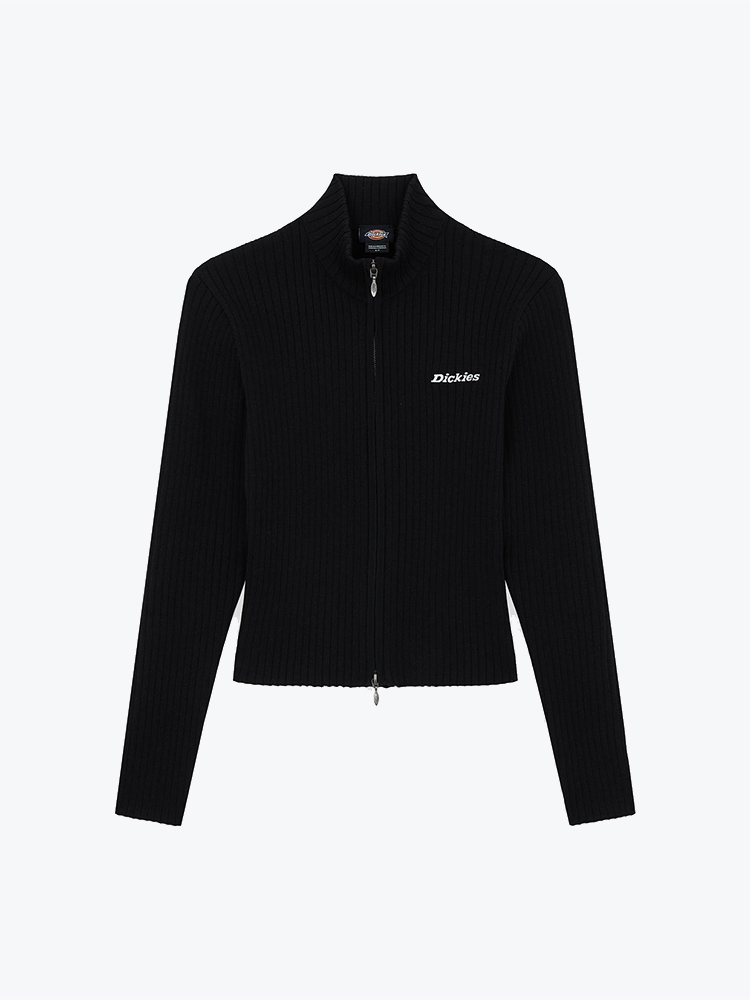 Dickies Dickies - Wellsville Fz Knitwear W Black - Truien - Dames Zwart Truien