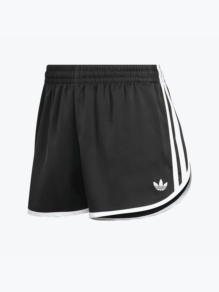 Adidas Adidas - 3S Sprntr Short Black/White Black - Shorts - Dames Zwart Shorts