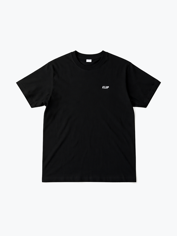 KLUP KLUP - Basic Logo Tee Black - T-Shirts - Heren Zwart T-Shirts