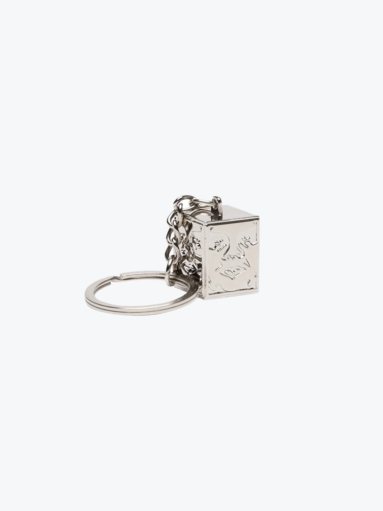 Obey Obey - Icon Face Cube Key Chain Silver - Goodies - Unisex Multi Goodies